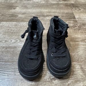 BILLY Footwear Kids' Harmon Sneakers Little Kid Sz 8 Black High-Tops Easy On/Off
